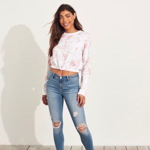 Hollister Mid Rise Crop Super Skinny Jeans